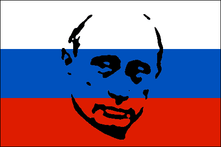 the Russian flag