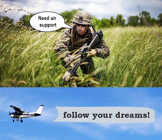 Need air support!