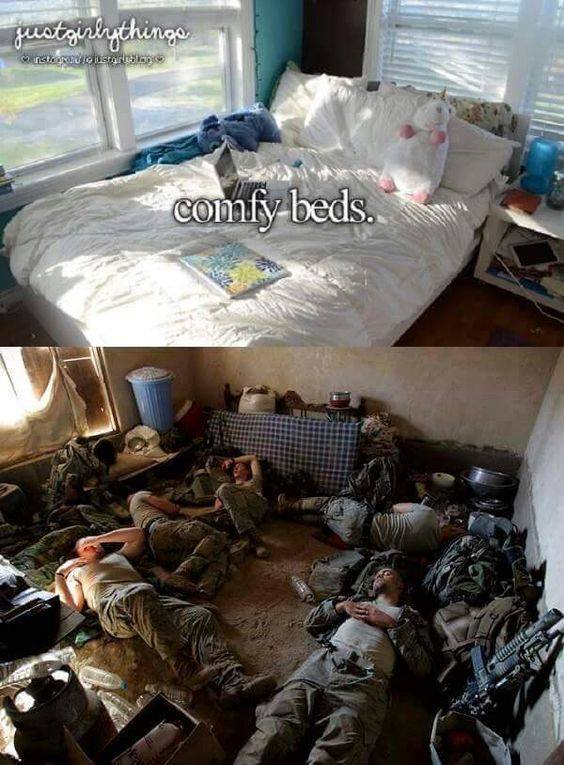 Comfortable beds.