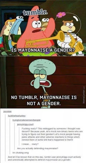 Mayonnaise is a gender