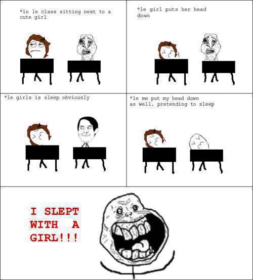 sleeping with a girl