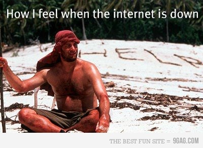 When the internet is down