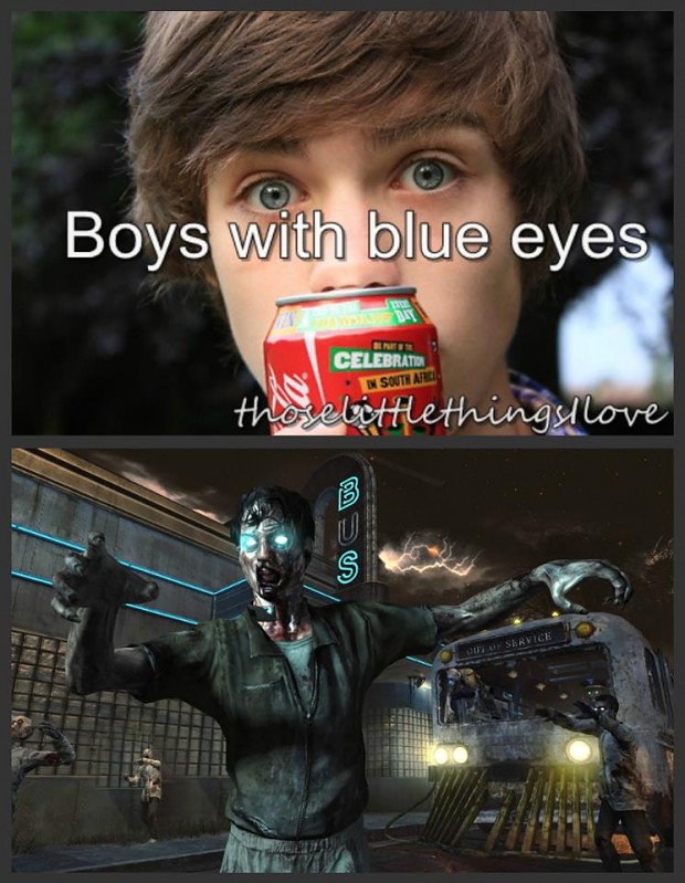 blue eyes..