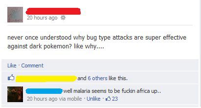 Dark malarial pokemon...