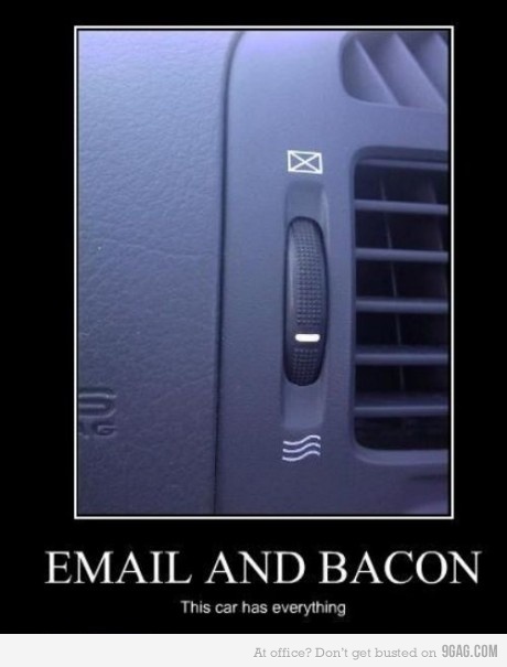Email and bacon