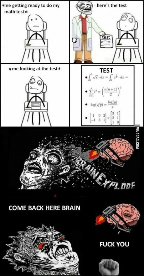 Today I Had A Math Test...