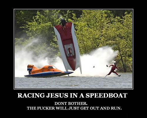 Jesus is racing!