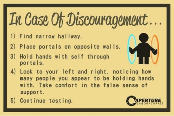 In case of discouragement