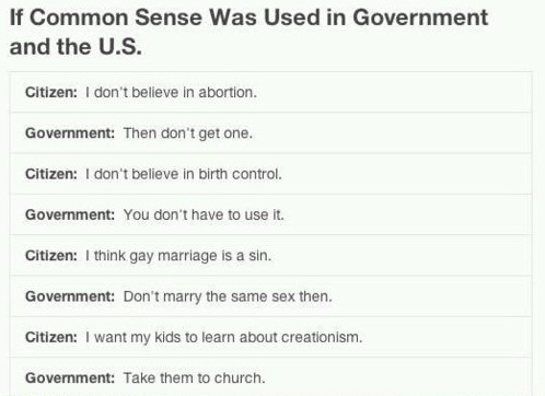 If US lawmakers had some common sense...