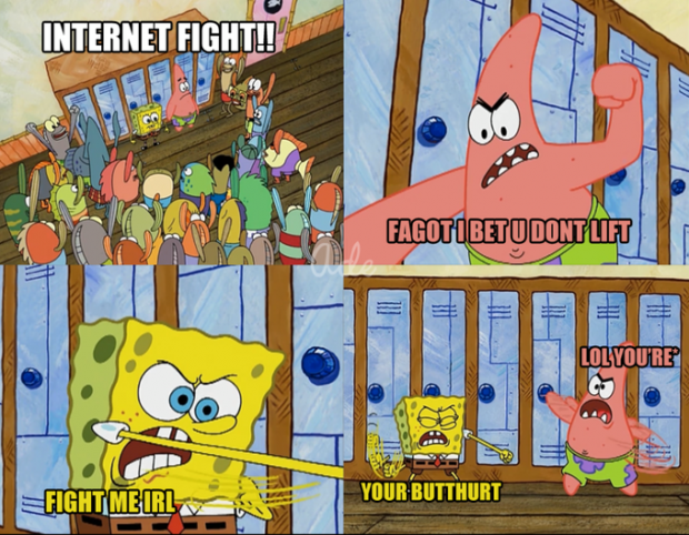 Fights on the internet
