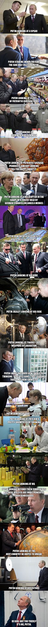 Putin Looking at Things