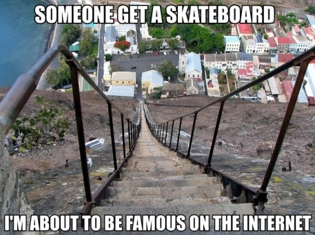 Someone, go get a skateboard