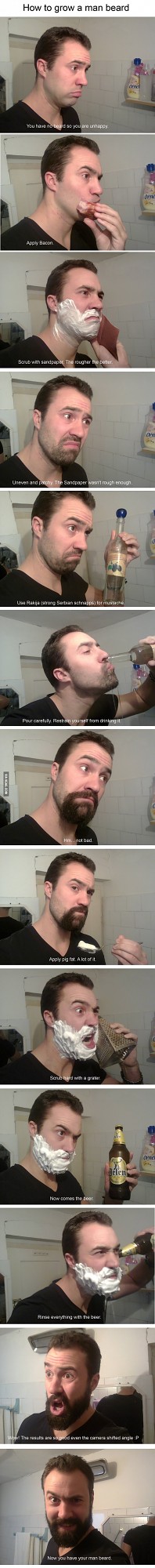 How to grow a man beard