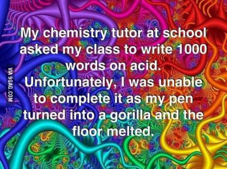 Writing on acid