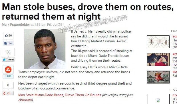 Bus thief?