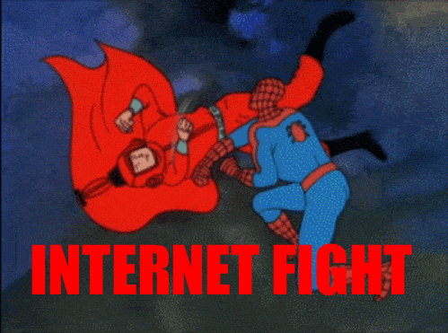 Fights on the internet