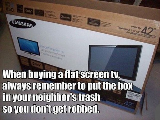 When buying a flat screen tv