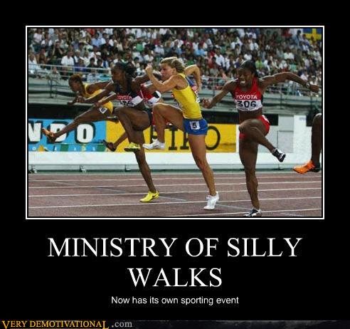 Ministry of silly walks sporting event