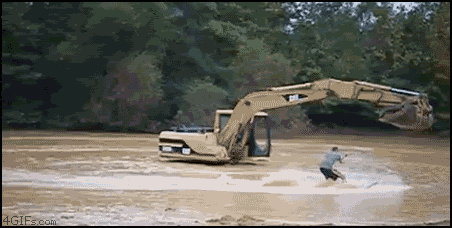 Redneck water-skiing is awesome!