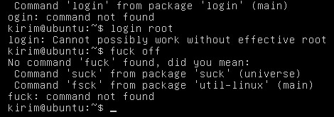 Linux, not a single fuck was given...