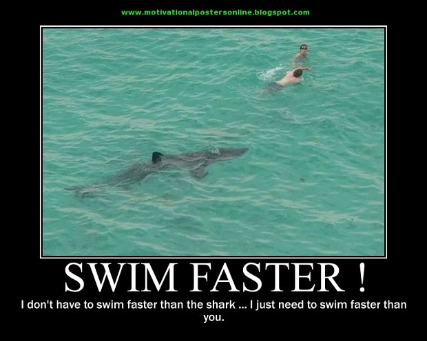 Faster than the shark...