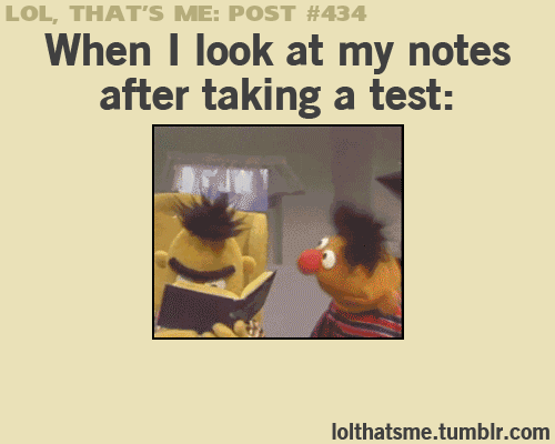 Checking notes after test...