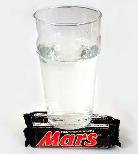 Must see! First real photo of water on Mars