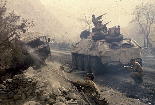Soviet soldiers ambushed in Afghanistan