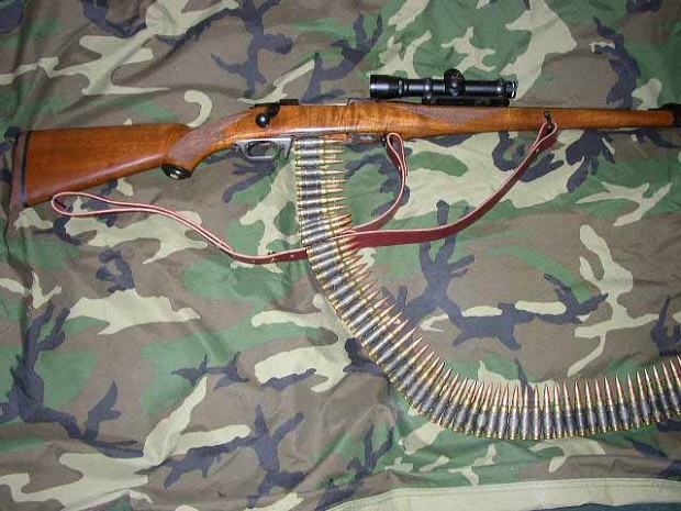 Belt fed Handgun and Rifle