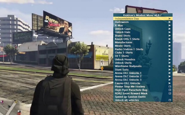 GTA 5 Space Menu (PC) Mod 