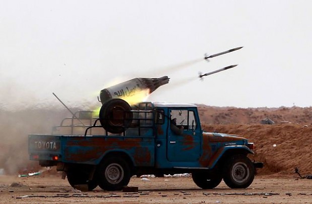 Libyan Rebel Artillery
