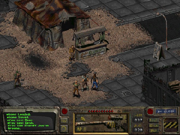 Ingame screenshot of Fallout 1