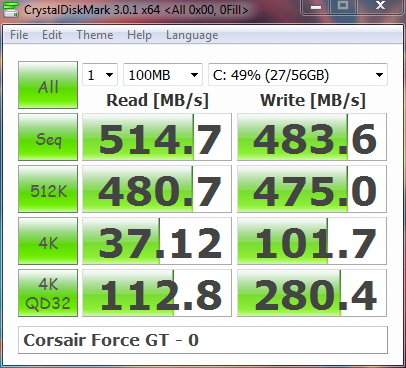 New Benchmark Of My SSD