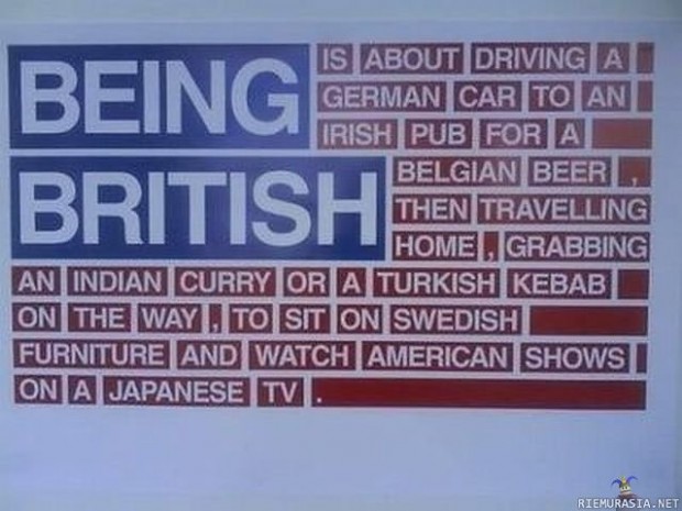 Being British...