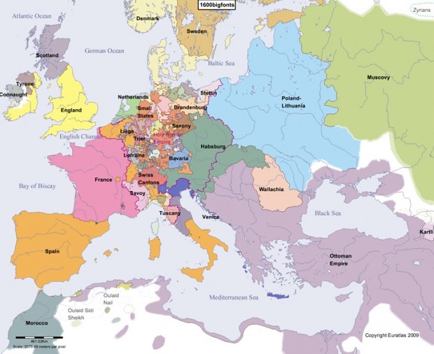 Different Maps of Europe