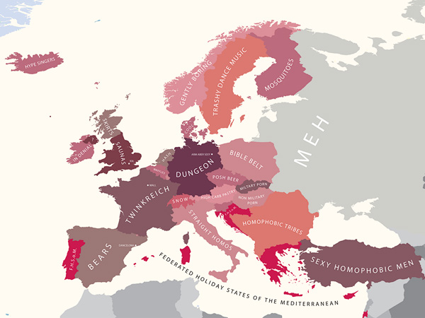 europe according to gay men.
