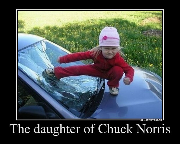 The daughter of Chuck Norris