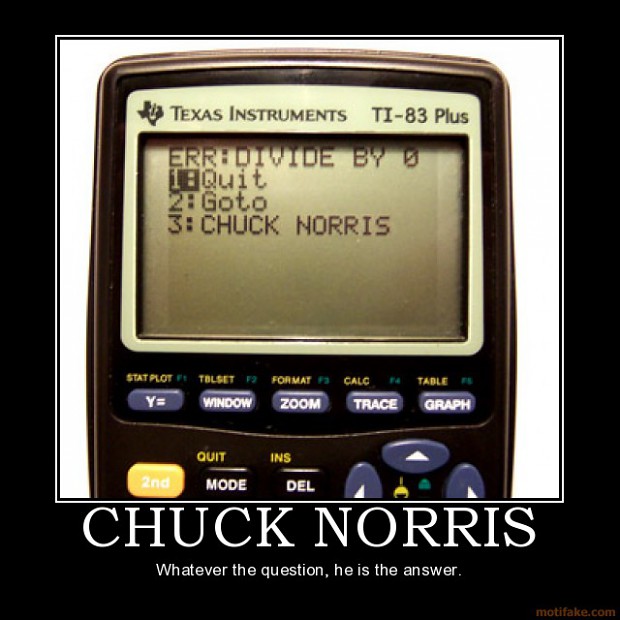 Chuck Norris is the answer