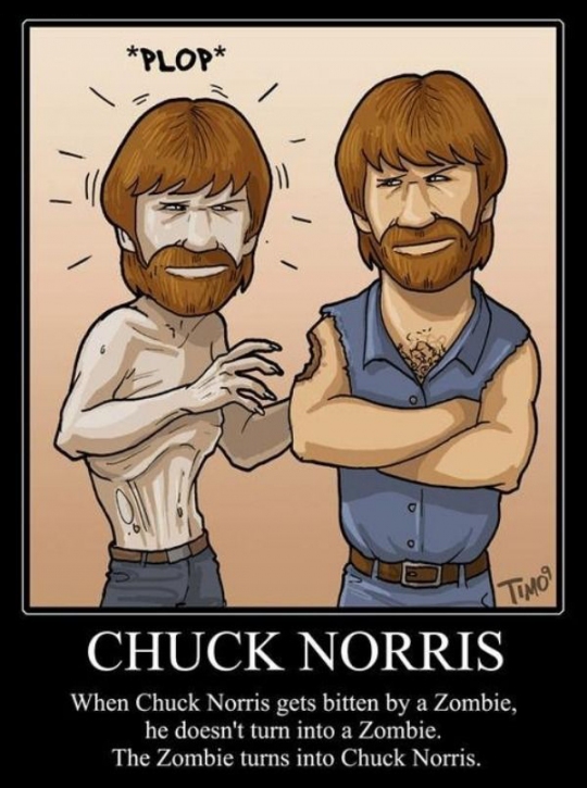 Chuck Norris + Mr.T in some
