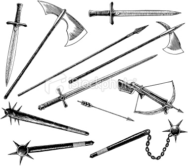 some medieval weapons
