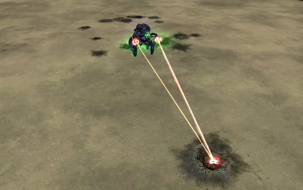 Conqueror using his laser beams