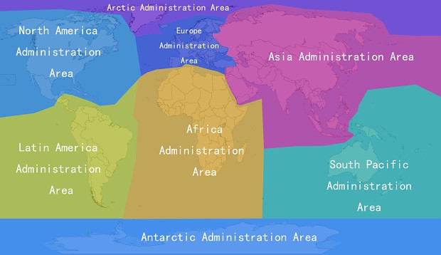 Earth Republic Administrative Areas