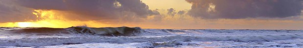 Waves/Sunset Banner