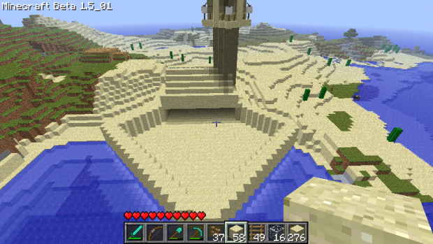 unfinished sand castle