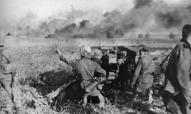 German Pak position during the Battle of Kursk, Eastern Front, 1943