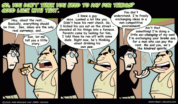 Criticism of OS and freeware by Penny Arcade