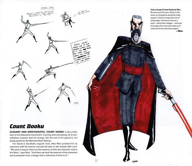 Count Dooku - original concept art