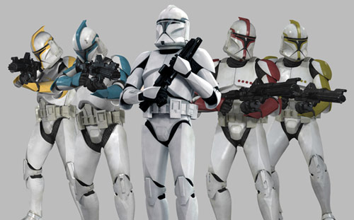 Phase-I Clone Trooper variations.