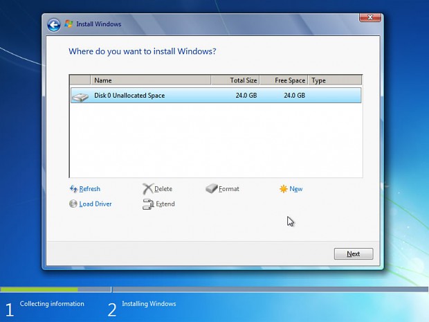 Windows 7 Ultimate Installation Picture