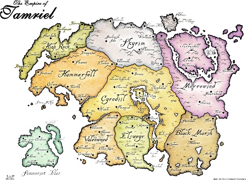 Tamriel Map
